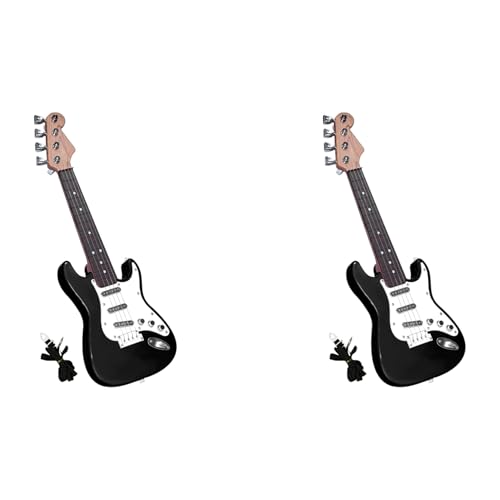 Fivetwofive 2Stück 17-Gitarrenspielzeug für Kinder, 4-Saitige E-Gitarre, Musikinstrumente für Kinder, Tragbares Elektronisches Instrumentspielzeug, A Fivetwofive 2Stück 17-Gitarrenspielzeug für Kinder, 4-Saitige E-Gitarre, Musikinstrumente für Kinder, Tragbares Elektronisches Instrumentspielzeug, A von Fivetwofive
