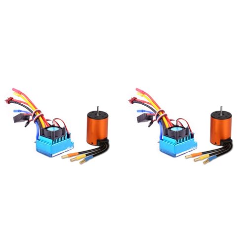 Fivetwofive 2X Bürstenloses Upgrade Kit Motor ESC Set für 144001 A959-B A979-B RC Auto Teile Fivetwofive 2X Bürstenloses Upgrade Kit Motor ESC Set für 144001 A959-B A979-B RC Auto Teile von Fivetwofive