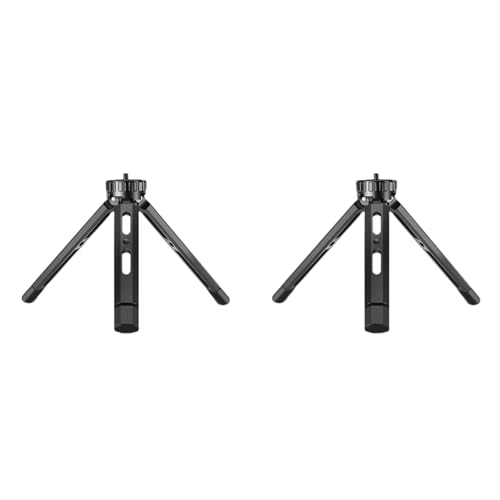 Fivetwofive 2X Mini-Stativ Aus Aluminiumlegierung mit 1/4-Schraube für Zhiyum S SC-Kamera-Camcorder-Projektor von Fivetwofive