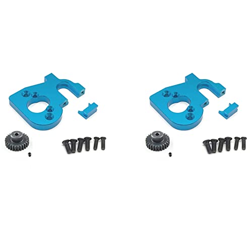 Fivetwofive 2X RC Auto Motor Halterung Halter mit Motor Getriebe für 144001 124019 124018 Blau von Fivetwofive