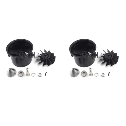 Fivetwofive 2X RC Drone BüRstenlos Motor LüFter 70Mm 12 Kanal LüFter 4S Drive EDF für RC Drone BüRstenlos Motor Quadcopter ZubehöR von Fivetwofive