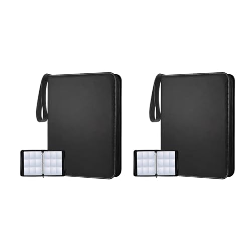 Fivetwofive 2X Sammelkartenordner mit 900 FäChern, Kartensammelordner mit 9 FäChern, für Spiel-/FußBall-/Baseballkarten, Schwarz Fivetwofive 2X Sammelkartenordner mit 900 FäChern, Kartensammelordner mit 9 FäChern, für Spiel-/FußBall-/Baseballkarten, Schwarz von Fivetwofive