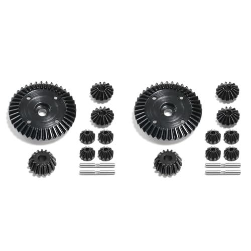 Fivetwofive 2X XV02 TT02 TT02B 45-Gauge-Stahl, Kompletter Satz Differentialgetriebe + Hauptzahnradsatz Stahlzahnrad (C) von Fivetwofive