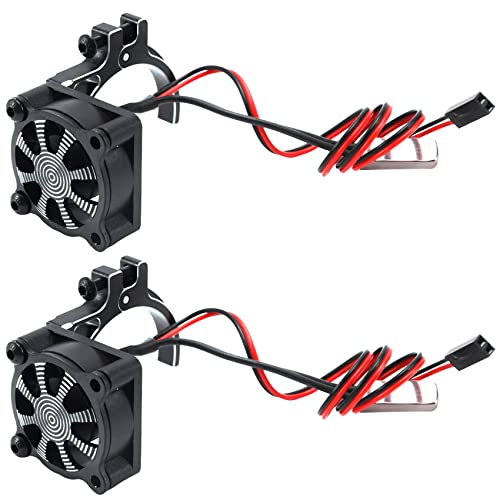 Fivetwofive 2X für Rc Auto 3650 3660 550 540 Motor KüHl Körper Lüfter mit Wärme Sensor CNC Aluminium Legierung KüHl Körper von Fivetwofive