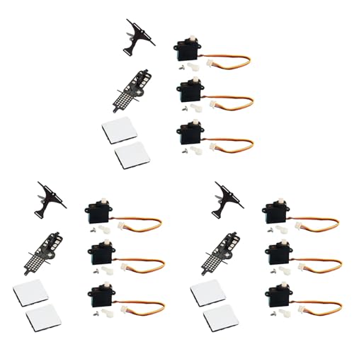 Fivetwofive 3 Set XK K110 Upgrade K110S Servo Hauptrahmen und Servoplatte für XK K110 K110S RC Hubschrauber Upgrade Teile von Fivetwofive