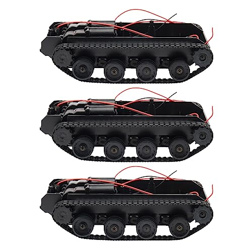 Fivetwofive 3X Rc Tank Smart Roboter Tank Auto Chassis Kit Gummiraupenkette für 130 Motor DIY Roboter Spielzeug für Kinder von Fivetwofive