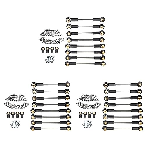 Fivetwofive 3X Upgrade Ersatzteil Metall Aufhängung Toe Verknüpfung Spurstangen Satz für 1/16 C14 C24 RC Auto Teile von Fivetwofive