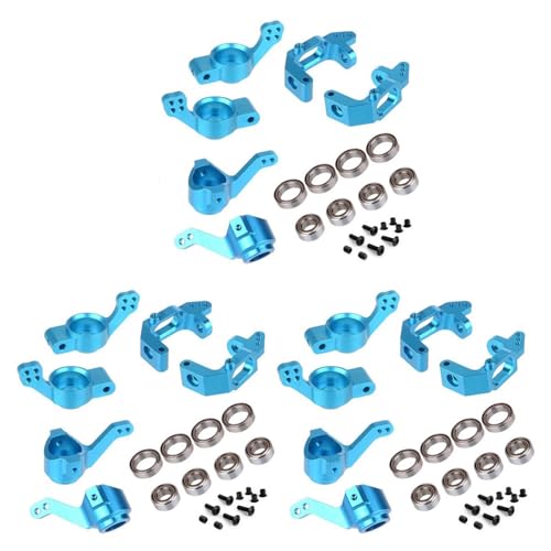Fivetwofive 3X für 1/10 94123 94111 Upgrade Parts 102010 102011 102012 02013 02014 02015 Lager Aluminium Legierungs Lenk Naben Satz, Blau von Fivetwofive