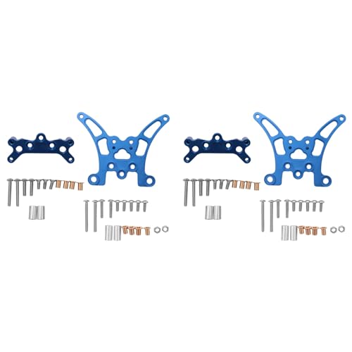 Fivetwofive 4 StüCk Metall Stoß DäMpfer Vorne und Hinten für TT-02B TT02B 1/10 RC Auto Upgrade Teile ZubehöR von Fivetwofive