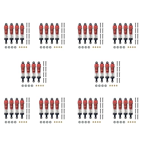 Fivetwofive 40X für Mn86K Mn86Ks Mn86 Mn86S Mn G500 1/12 Rc Auto Upgrade Teile Metall Stoßdämpfer Dämpfer Zubehör, Rot von Fivetwofive
