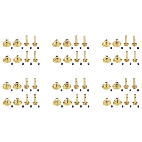 Fivetwofive 48 Stück Messing Vorder- und Achs Getriebe Antrieb Wellen Getriebe Upgrade Zubehör für C14 C24 B24 B36 MN D90 D99 MN99S Teile von Fivetwofive