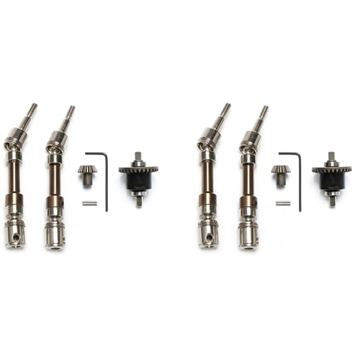 Fivetwofive 4X CVD Vorderrad Universalantriebs Welle mit Modifiziertem Differential für 12428 12423 12427 1/12 RC Auto Upgrade Teile von Fivetwofive
