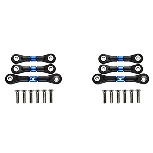 Fivetwofive 6 Lenkstange Servostange für TT-02 TT-02T TT02 TT02T 1/10 RC Auto Upgrade Teile Zubehör,Blau von Fivetwofive