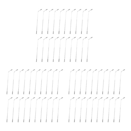 Fivetwofive 60 StüCk Modell Bahn 10 cm Laternen Pfahl StraßEn Laternen HO Maß Stab 1:87 LED 3V WiderstäNde LQS08 Single Kopf von Fivetwofive