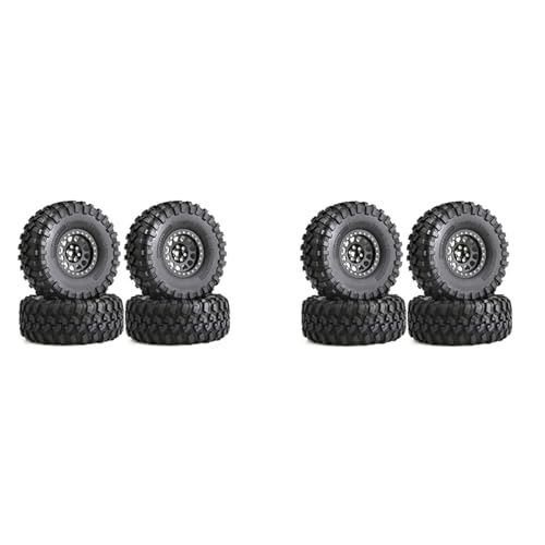 Fivetwofive 8 STÜCKE 135mm Metall 2.2 Beadlock Felge Reifen Satz für 1/10 RC Crawler Auto Axial SCX10 Wraith Capra TRX4 D90,B von Fivetwofive