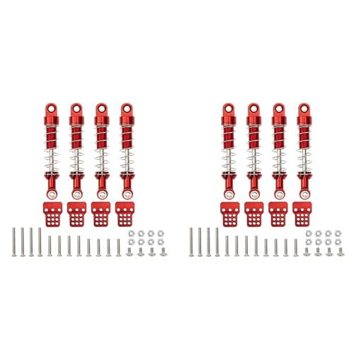 Fivetwofive 8 StüCk Metall Stoß DäMpfer DäMpfer mit Extender Sitz Halterung für MN D90 MN-90 MN99S C14 C24 RC Auto Upgrade Teile,1 von Fivetwofive