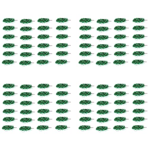 Fivetwofive 96 Stück Cheerleading Pom Poms Metallfolie Cheer Pom Poms mit Kunststoffgriff für Erwachsene Kinder Cheerleader Grün von Fivetwofive