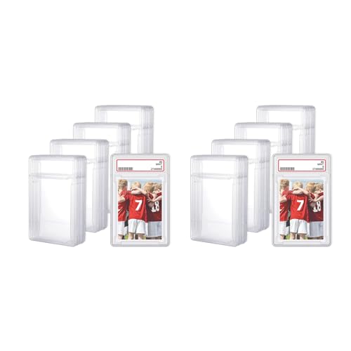 Fivetwofive Sammelkarten Schutz Hülle, Acryl, Durchsichtig, Baseball Karten Halter mit Etiketten Position, Hart Karten Hüllen (48 Stück) von Fivetwofive