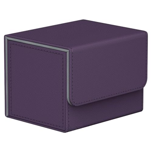 Fivetwofive Über 100 Sammelkarten-Deckboxen, Sammelkartenspielzeug mit Magnetverschluss, Spielkarten-Aufbewahrung, Spielkarten-Etui, Schutz, Lila Fivetwofive Über 100 Sammelkarten-Deckboxen, Sammelkartenspielzeug mit Magnetverschluss, Spielkarten-Aufbewahrung, Spielkarten-Etui, Schutz, Lila von Fivetwofive