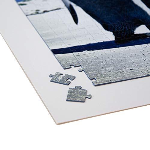 Puzzle Karton zum Aufkleben von Puzzles - 60x80cm (2 Stück) - selbstklebend - mit Aufhänger - Stärke: 2,5mm von Fixmount