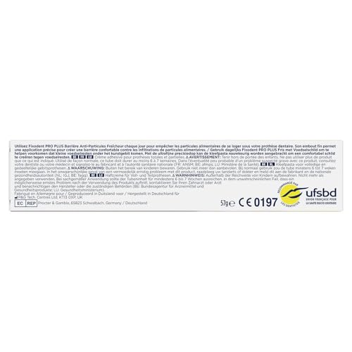 Fixodent Pro Plus Antibakterielle Technologie Haftcreme für Zahnprothesen, 57 g Fixodent Pro Plus Antibakterielle Technologie Haftcreme für Zahnprothesen, 57 g von Fixodent