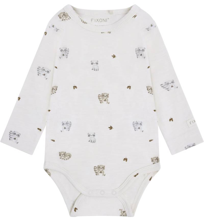 Fixoni Body l/ä - Eierlikör m. Waschbären - Fixoni - 1½ Jahre (86) - Body L/Ä von Fixoni