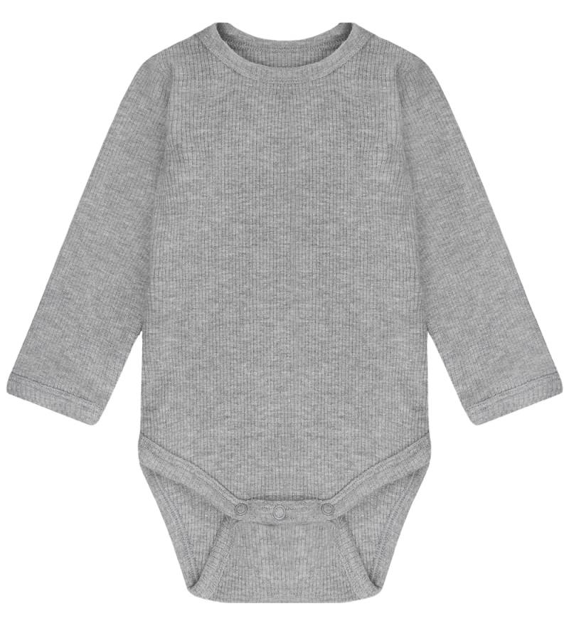 Fixoni Body l/ä - Rib - Flintgrau Melange - Fixoni - 62 - Body L/Ä Fixoni Body l/ä - Rib - Flintgrau Melange - Fixoni - 62 - Body L/Ä von Fixoni