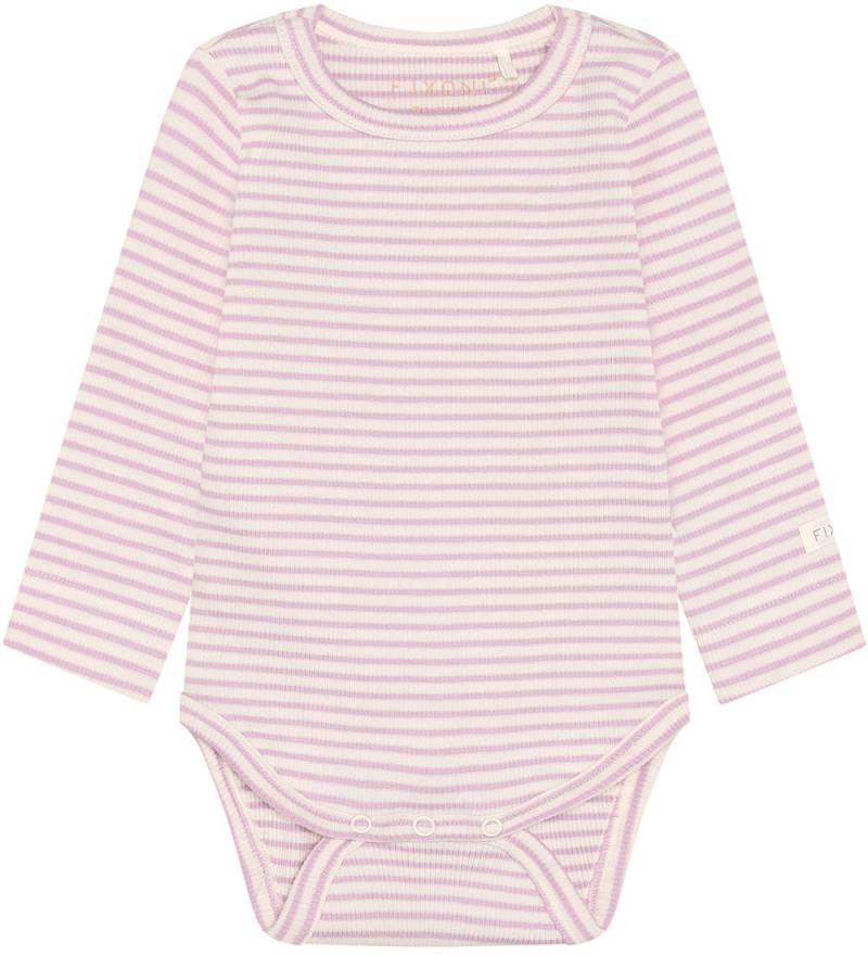 Fixoni Body l/ä - Rib - Gebleicht Mauve - Fixoni - 2 Jahre (92) - Body L/Ä von Fixoni