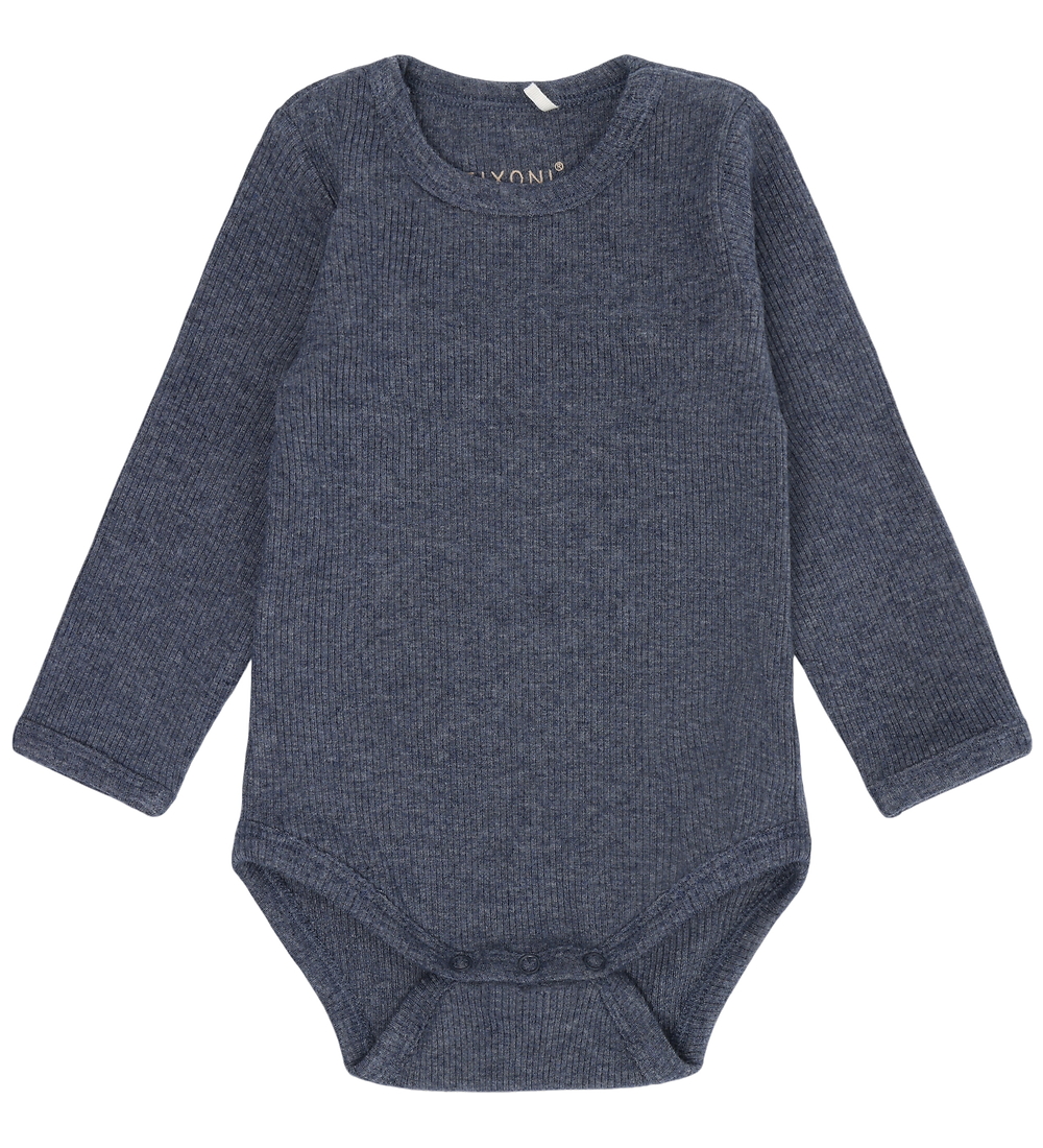 Fixoni Body l/ä - Rib - Vintage Indigo Melange - Fixoni - 68 - Body L/Ä Fixoni Body l/ä - Rib - Vintage Indigo Melange - Fixoni - 68 - Body L/Ä von Fixoni