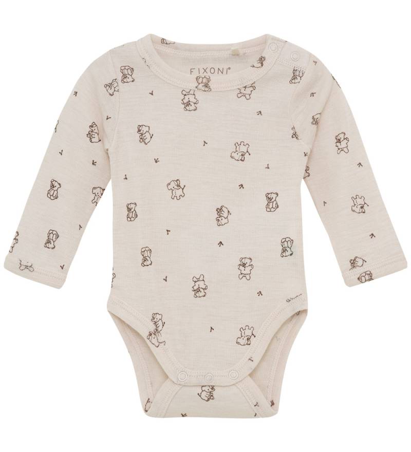 Fixoni Body l/ä - Wolle - Mandel Peach - Fixoni - 2 Jahre (92) - Body L/Ä von Fixoni
