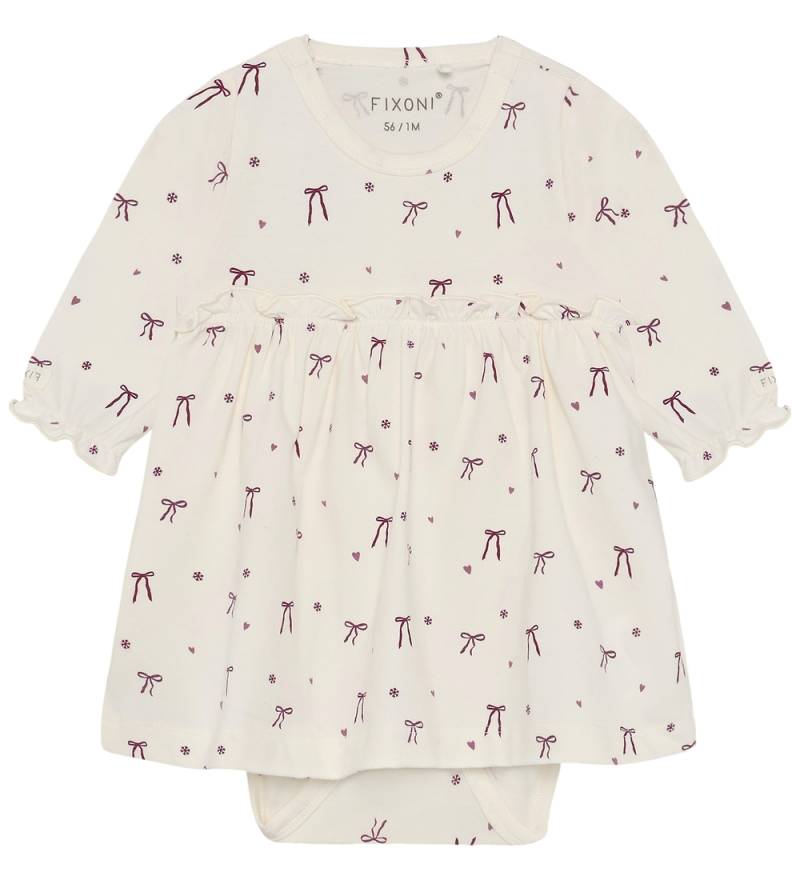 Fixoni Bodykleid l/ä - Nostalgie Rose - Fixoni - 62 - Body L/Ä von Fixoni