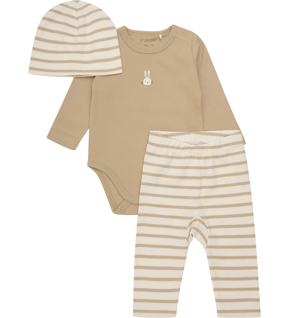 Fixoni Set - Leggings/Mütze/Body l/ä - Sesam - Fixoni - 62 - Body L/Ä Fixoni Set - Leggings/Mütze/Body l/ä - Sesam - Fixoni - 62 - Body L/Ä von Fixoni