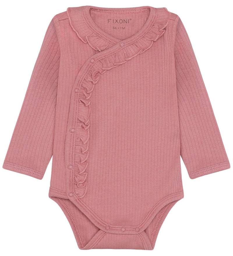 Fixoni Wickelbody l/ä - Rib - Dusty Rose - Fixoni - 56 - Body L/Ä Fixoni Wickelbody l/ä - Rib - Dusty Rose - Fixoni - 56 - Body L/Ä von Fixoni