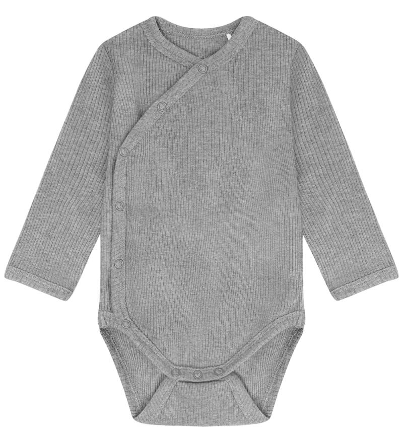 Fixoni Wickelbody l/ä - Rib - Flintgrau Melange - Fixoni - 74 - Body L/Ä Fixoni Wickelbody l/ä - Rib - Flintgrau Melange - Fixoni - 74 - Body L/Ä von Fixoni
