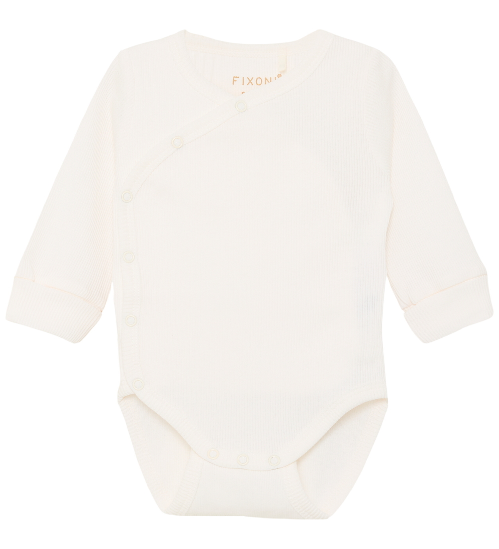 Fixoni Wickelbody l/ä - Rib - Gardenie - Fixoni - 68 - Body L/Ä Fixoni Wickelbody l/ä - Rib - Gardenie - Fixoni - 68 - Body L/Ä von Fixoni
