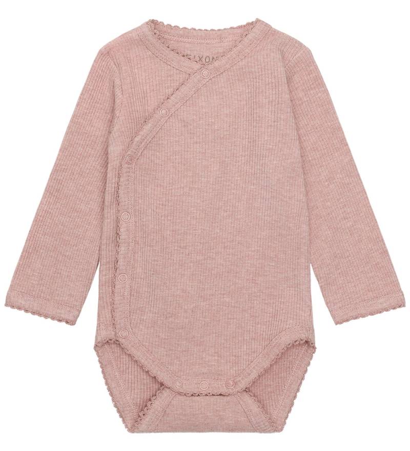 Fixoni Wickelbody l/ä - Rib - Pale Mauve Melange - Fixoni - 62 - Body L/Ä Fixoni Wickelbody l/ä - Rib - Pale Mauve Melange - Fixoni - 62 - Body L/Ä von Fixoni
