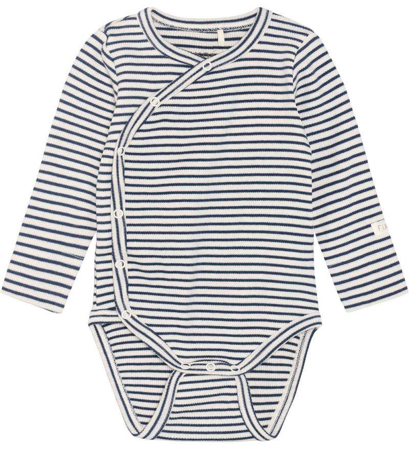 Fixoni Wickelbody l/ä - Rib - Vintage Indigo - Fixoni - 68 - Body L/Ä Fixoni Wickelbody l/ä - Rib - Vintage Indigo - Fixoni - 68 - Body L/Ä von Fixoni