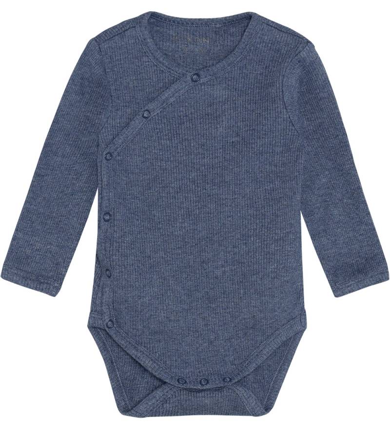 Fixoni Wickelbody l/ä - Rib - Vintage Indigo Melange - Fixoni - 68 - Body L/Ä Fixoni Wickelbody l/ä - Rib - Vintage Indigo Melange - Fixoni - 68 - Body L/Ä von Fixoni