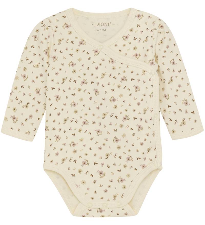 Fixoni Wickelbody l/ä - Shadow Grau m. Blumen - Fixoni - 62 - Body L/Ä Fixoni Wickelbody l/ä - Shadow Grau m. Blumen - Fixoni - 62 - Body L/Ä von Fixoni