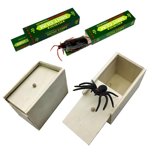 Fiyuer 4 Stück Scherzartikel, Spinne in der Box Kaugummi Prank Requisite, Spider Prank Box Scherzartikel Spinne Spinne Box Streich Spider Scare Box für Kinder Erwachsene Party Fiyuer 4 Stück Scherzartikel, Spinne in der Box Kaugummi Prank Requisite, Spider Prank Box Scherzartikel Spinne Spinne Box Streich Spider Scare Box für Kinder Erwachsene Party von Fiyuer