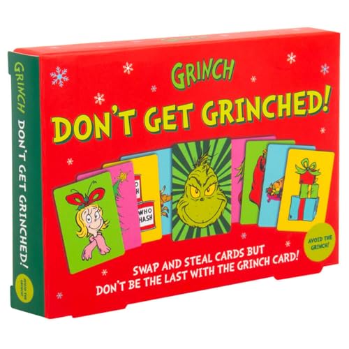 Fizz Creations The Grinch Weihnachtskartenspiel Don't Get Grinched! Passendes Paarspiel Enthält 73 farbige Grinch-Karten Offiziell lizenzierte Grinch-Merchandise. von Fizz Creations