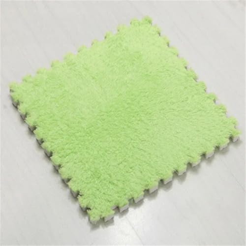 Fjnbbiot 1–20 Stück Baby-Plüsch-Spiel-Nähmatte, weicher Schaumstoff, Bodenmatte, waschbare Plüschmatte, B, 10 Stück von Fjnbbiot