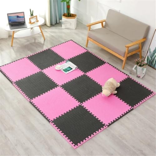 Fjnbbiot 4–20 Stück Schaumstoff-Babyspielmatte für Kinder, ineinandergreifende Übungen, rutschfester Teppich, 30 x 1 cm, Schwarz, 4 Stück Fjnbbiot 4–20 Stück Schaumstoff-Babyspielmatte für Kinder, ineinandergreifende Übungen, rutschfester Teppich, 30 x 1 cm, Schwarz, 4 Stück von Fjnbbiot