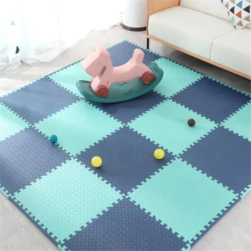 Fjnbbiot 4–20 Stück Schaumstoff-Babyspielmatte für Kinder, ineinandergreifende Übungen, rutschfester Teppich, 30 x 1 cm, Smaragdblau, 4 Stück Fjnbbiot 4–20 Stück Schaumstoff-Babyspielmatte für Kinder, ineinandergreifende Übungen, rutschfester Teppich, 30 x 1 cm, Smaragdblau, 4 Stück von Fjnbbiot