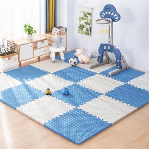 Fjnbbiot 4–20 Stück Schaumstoff-Babyspielmatte für Kinder, ineinandergreifende Übungen, rutschfester Teppich, 30 x 1 cm, Weiß, Himmelblau, 16 Stück Fjnbbiot 4–20 Stück Schaumstoff-Babyspielmatte für Kinder, ineinandergreifende Übungen, rutschfester Teppich, 30 x 1 cm, Weiß, Himmelblau, 16 Stück von Fjnbbiot