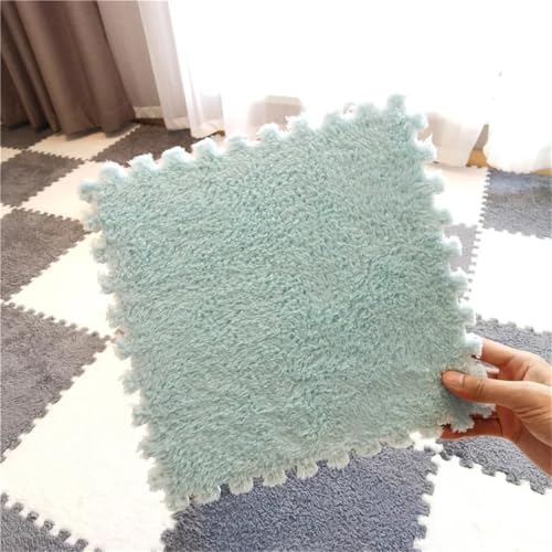 Fjnbbiot Baby-Spielmatte, 30 x 30 cm, Schaumstoff-Puzzle-Boden, Babydecke, Spielmatte, Hellblau, 10 Stück Fjnbbiot Baby-Spielmatte, 30 x 30 cm, Schaumstoff-Puzzle-Boden, Babydecke, Spielmatte, Hellblau, 10 Stück von Fjnbbiot
