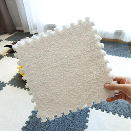 Fjnbbiot Baby-Spielmatte, 30 x 30 cm, Schaumstoff-Puzzle-Boden, Babydecke, Spielmatte, Weiß, 10 Stück Fjnbbiot Baby-Spielmatte, 30 x 30 cm, Schaumstoff-Puzzle-Boden, Babydecke, Spielmatte, Weiß, 10 Stück von Fjnbbiot