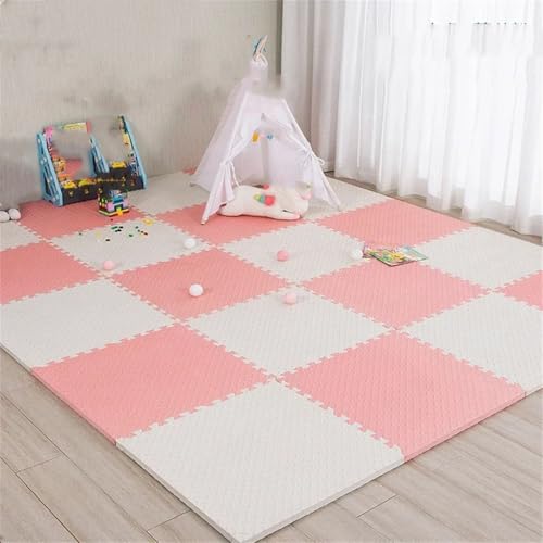 Fjnbbiot Puzzlematte für Kinder, dicke Baby-Spielmatte, Schaumstoff-Teppich, Kinderzimmer-Aktivitäten, 30 cm x 1 cm, 11 x 16 Teile von Fjnbbiot