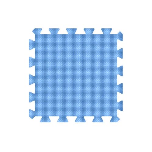 Fjnbbiot Schaumstoff-Spiel-Puzzle-Matte, Nterlock-Übungsfliesen, Bodenteppich, 29 cm x 0,8 cm, Blau, 12 Stück Fjnbbiot Schaumstoff-Spiel-Puzzle-Matte, Nterlock-Übungsfliesen, Bodenteppich, 29 cm x 0,8 cm, Blau, 12 Stück von Fjnbbiot