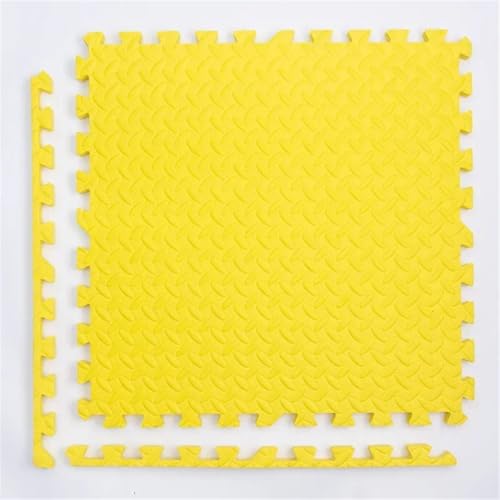 Fjnbbiot Schaumstoffteppich, Bodenmatte, 30 x 30 cm, für Kinder, dick, Puzzle-Matten, Kinderzimmer, Aktivitäten, Gelb, 16 Stück - 1 cm, 8/16 Stück Fjnbbiot Schaumstoffteppich, Bodenmatte, 30 x 30 cm, für Kinder, dick, Puzzle-Matten, Kinderzimmer, Aktivitäten, Gelb, 16 Stück - 1 cm, 8/16 Stück von Fjnbbiot